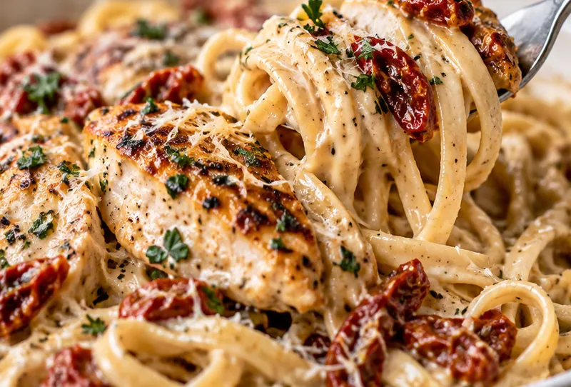 Marry Me Chicken Pasta Recipe, ready to serve