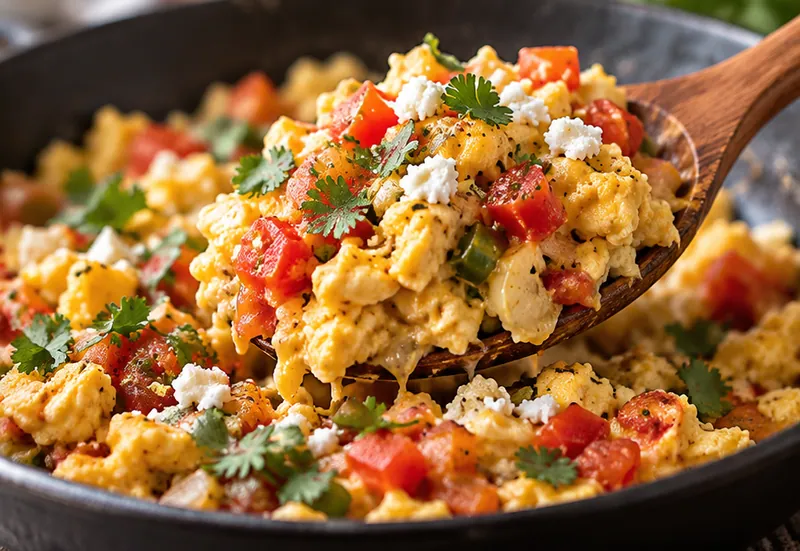 Mexican Egg Scramble Recipe, ready to serve