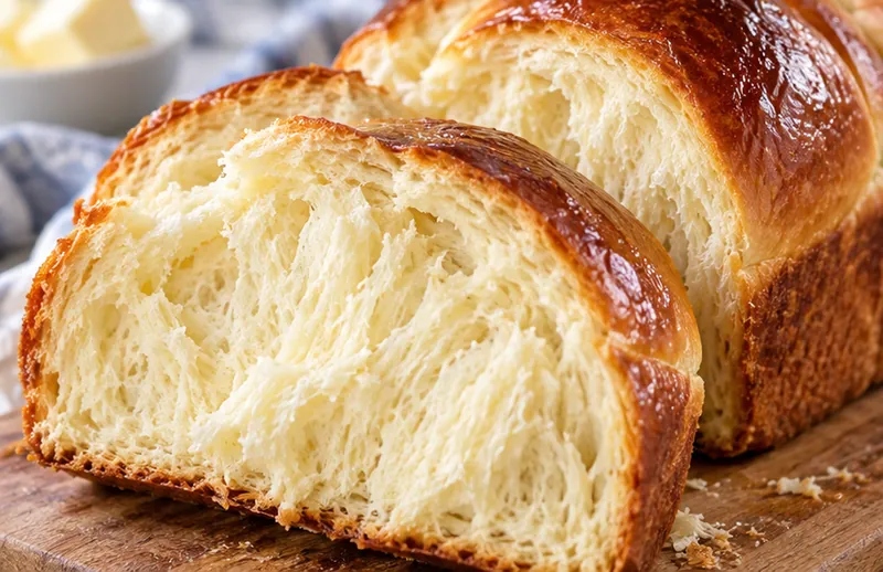 Milk Brioche Recipe, ready to serve