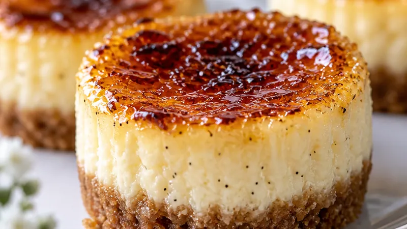 Mini Crème Brûlée Cheesecakes