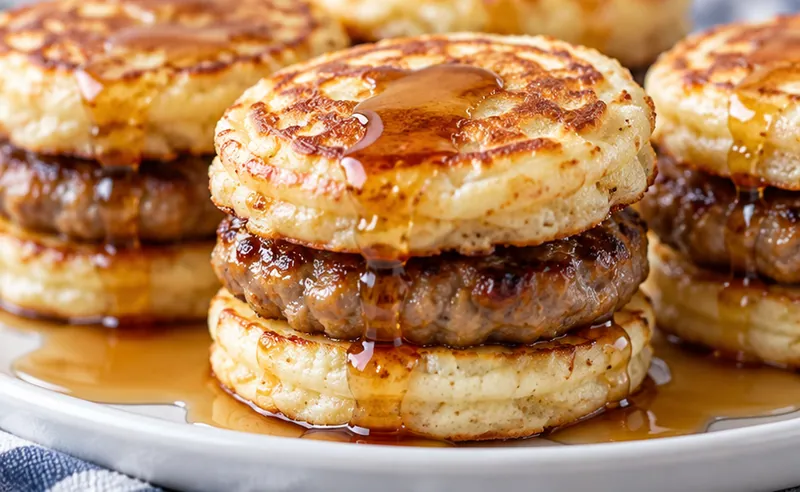 Mini Sausage McGriddles, ready to serve