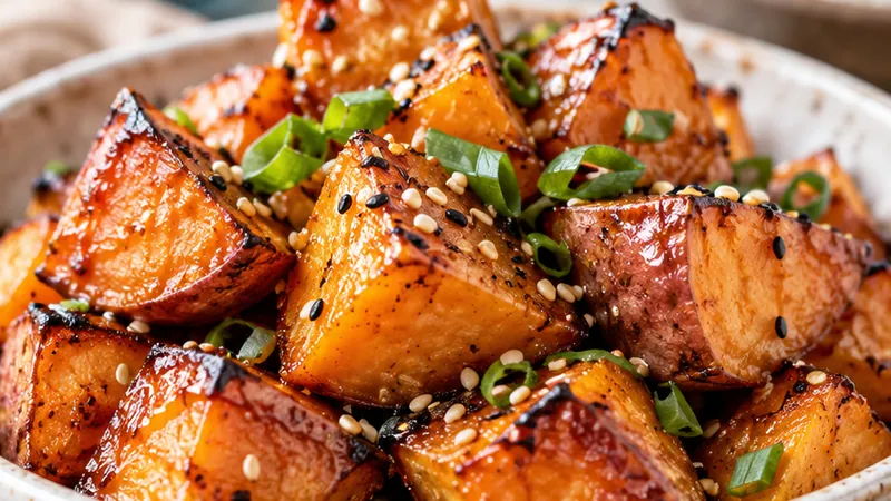 Miso Butter Sweet Potatoes