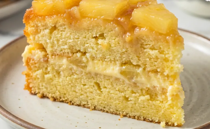 Pineapple Juice Cake, ready to serve