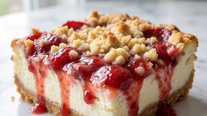 Strawberry Cheesecake Dump Cake