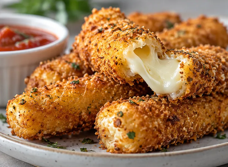Mozzarella Sticks Recipe, ready to serve
