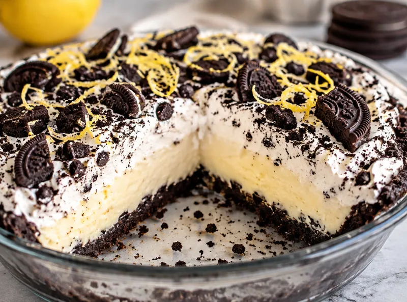 Negresco and Lemon Pie, ready to serve