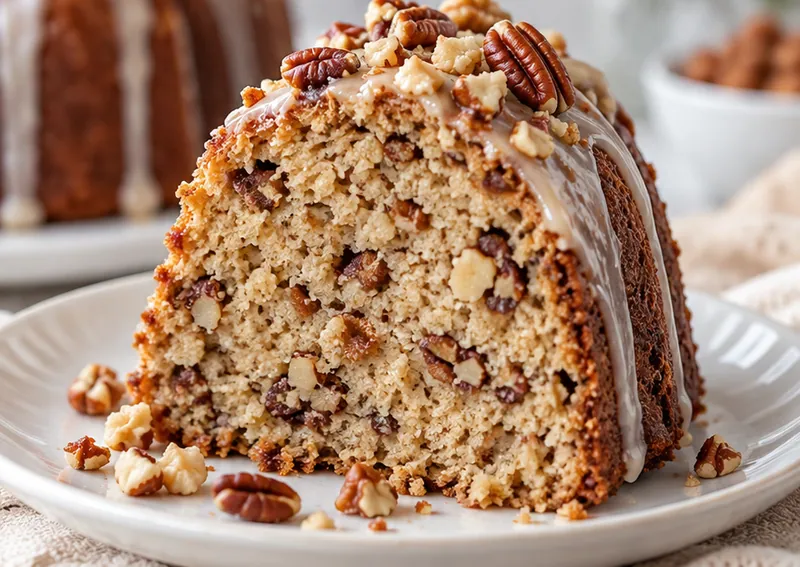 Nut Bundt Cake Recipe, ready to serve