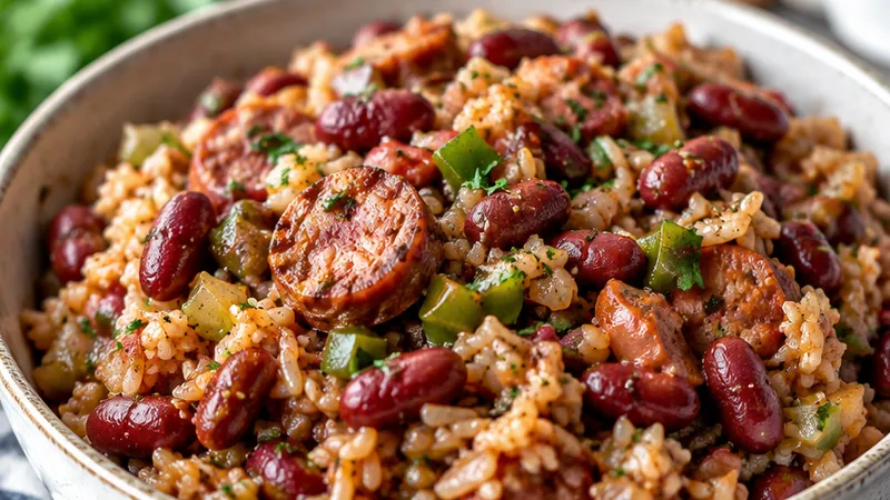 One Pan Red Beans and Rice