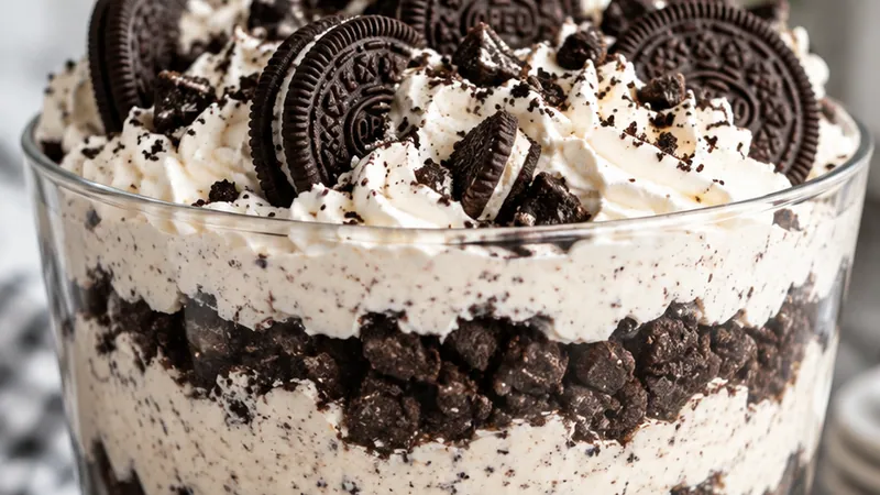 Oreo Cookies and Cream Trifle