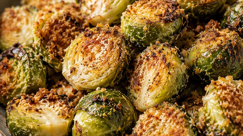 Parmesan Crusted Brussels Sprouts