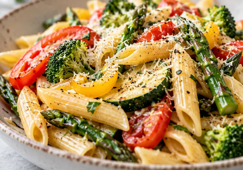 Pasta Primavera Recipe, ready to serve
