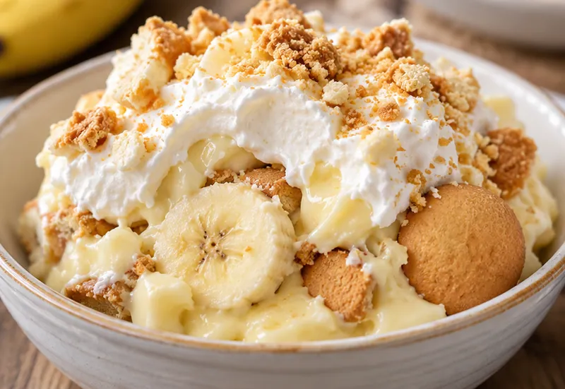 Paula Deen's Banana Pudding Recipe, ready to serve