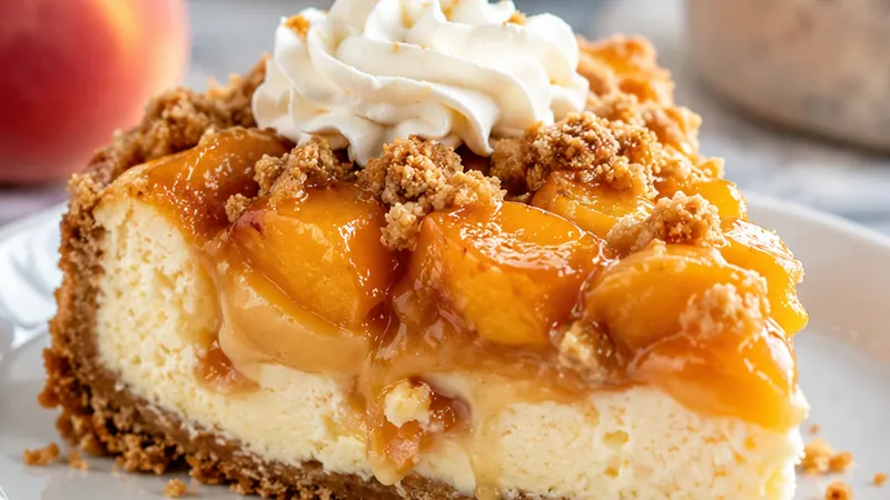 Peach Cobbler Cheesecake That Everyone Will Ask For
