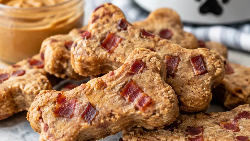 Peanut Butter Bacon Dog Treats Recipe