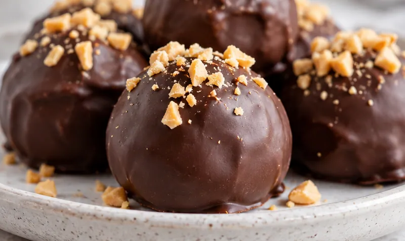 Peanut Butter Balls Recipe, ready to serve