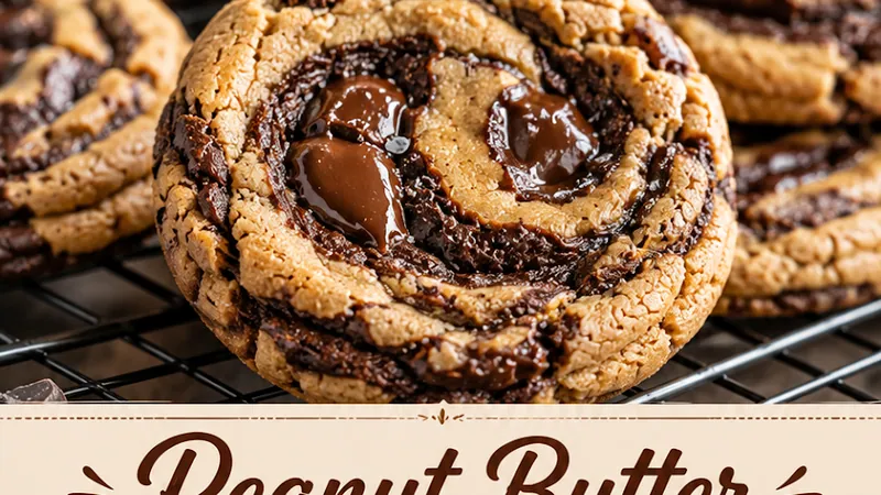 Peanut Butter Brownie Swirl Cookies