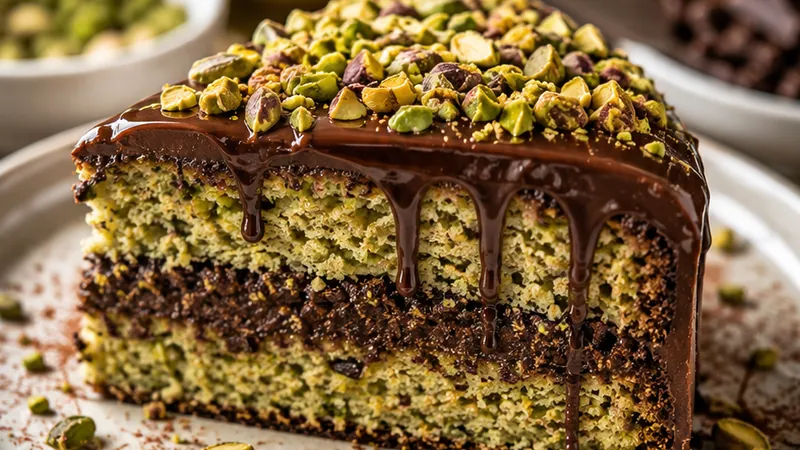 Pistachio Chocolate Cake Recipe