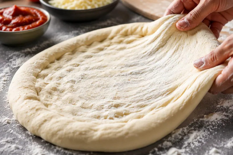 Pizza Dough Recipe, ready to serve