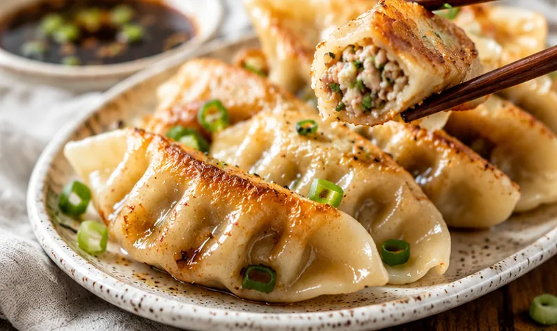 Potstickers Recipe, ready to serve