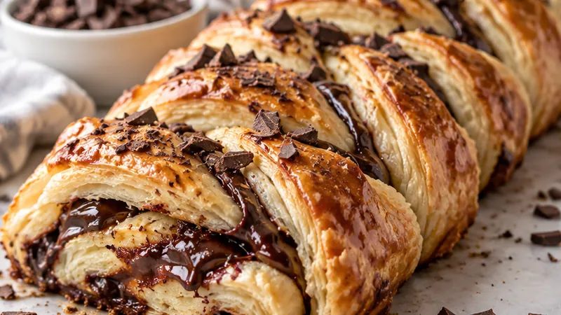 Puff Pastry and Chocolate Braid