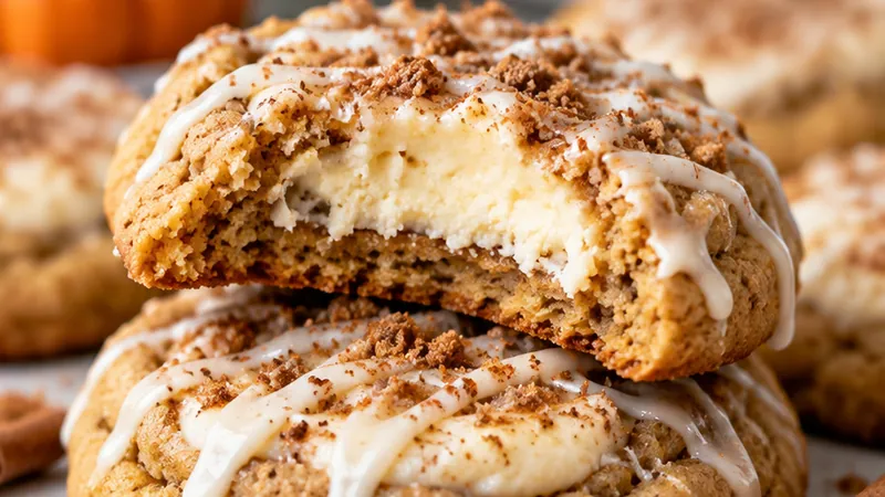Pumpkin Cheesecake Cookies