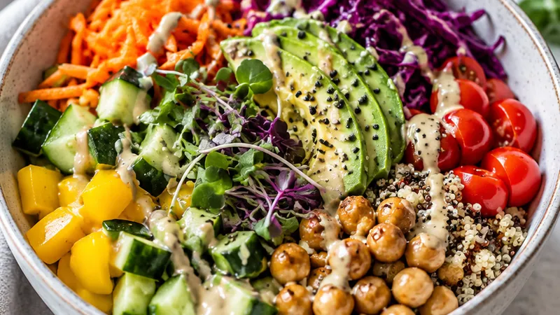 Rainbow Veggie Bowl Recipe