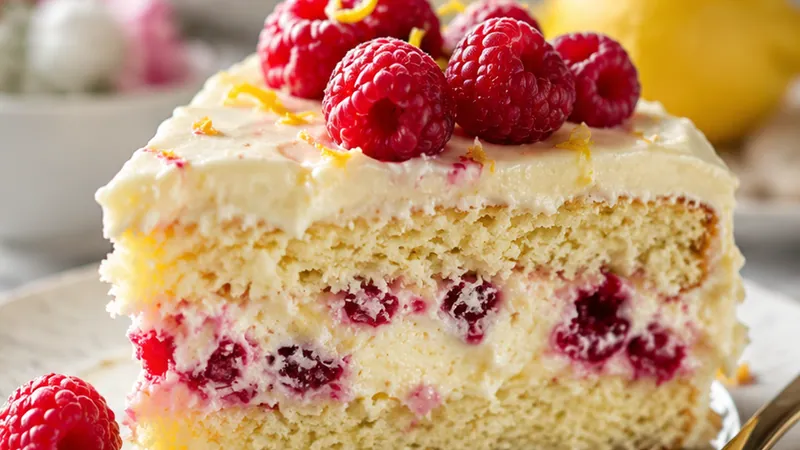 Raspberry Lemon Heaven Cake