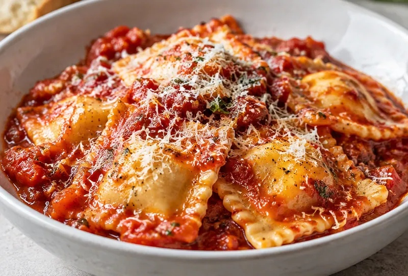 Ravioli Sauce Recipe, ready to serve