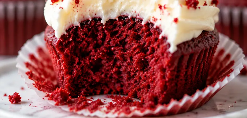 Red Velvet Cupcakes, ready to serve