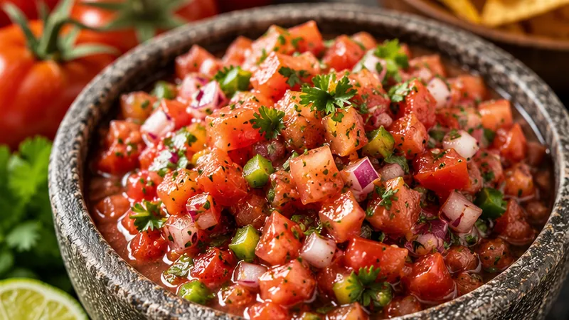 Restaurant-Style Homemade Salsa with Fresh Tomatoes