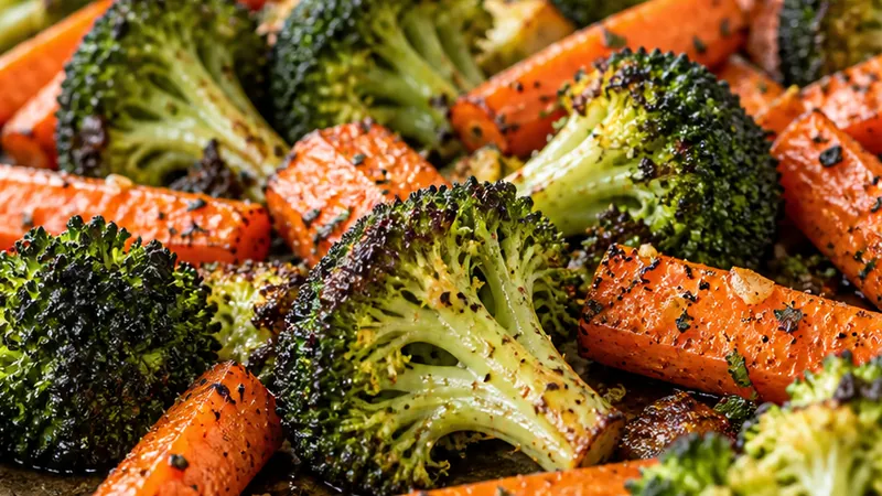 Roasted Broccoli and Carrots