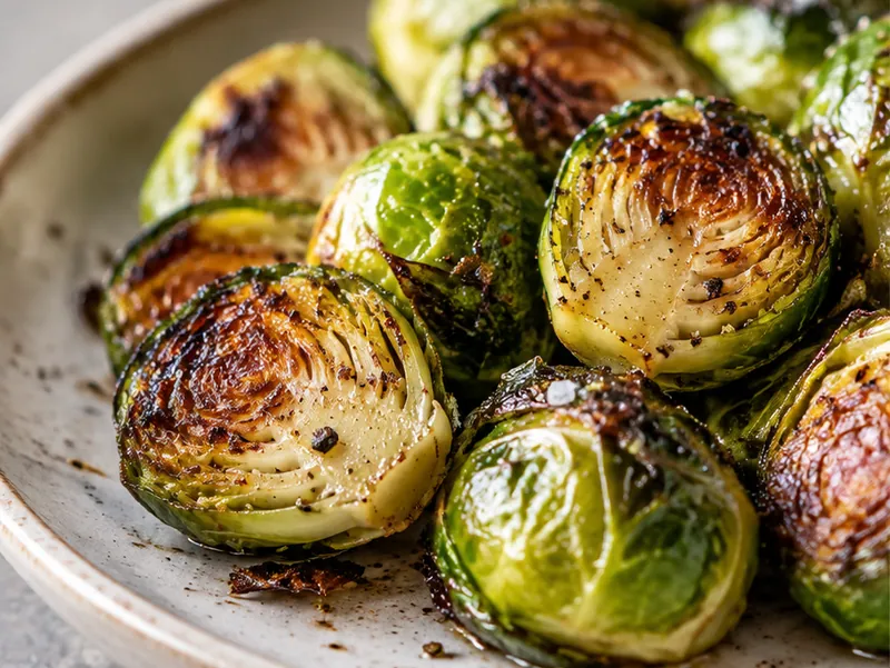 Roasted Brussels Sprouts Recipe, ready to serve