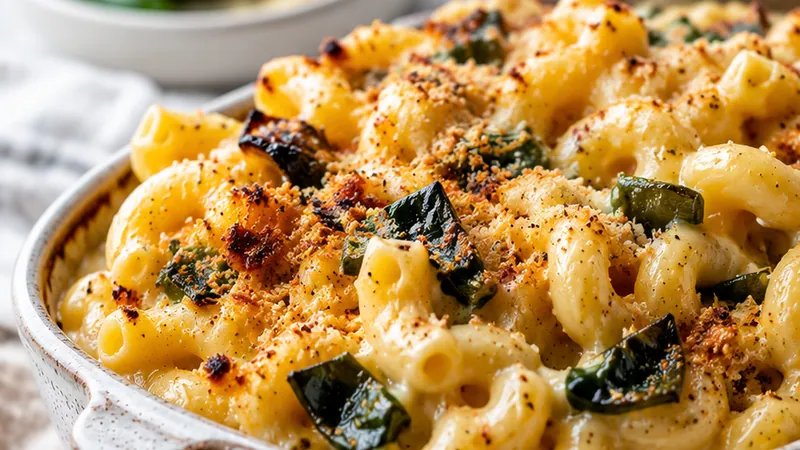 Roasted Poblano Mac and Cheese