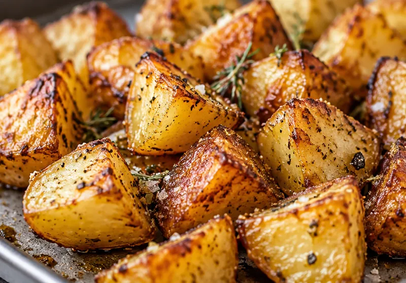 Roasted Potatoes Recipe, ready to serve