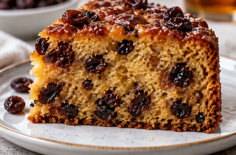 Rum and Raisins Cake Recipe, ready to serve