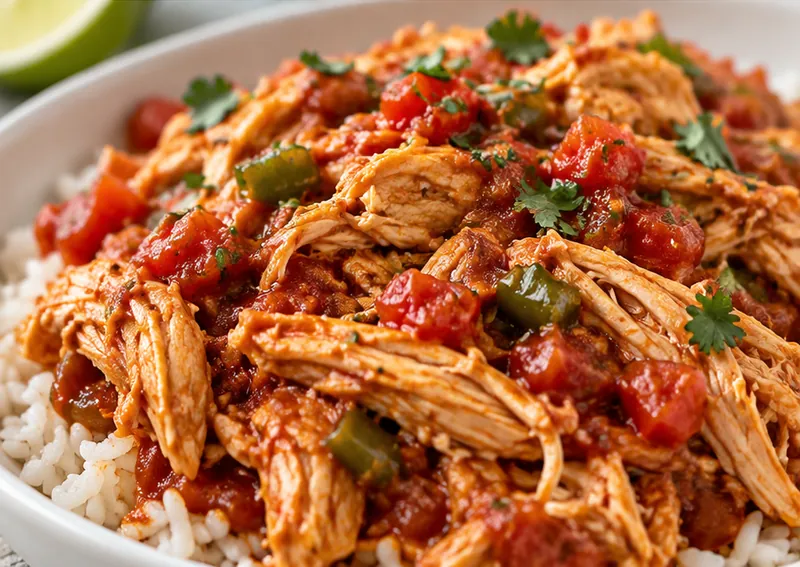 Salsa Chicken Recipe, ready to serve