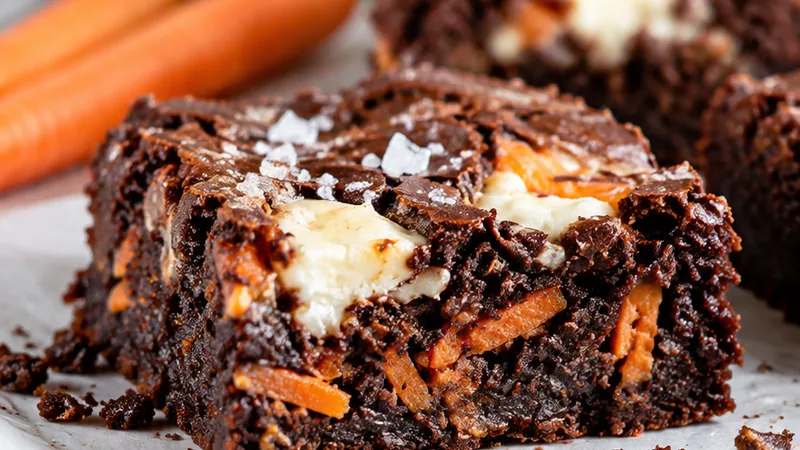 Salty Carrot Goat Cheese Brownie Recipe
