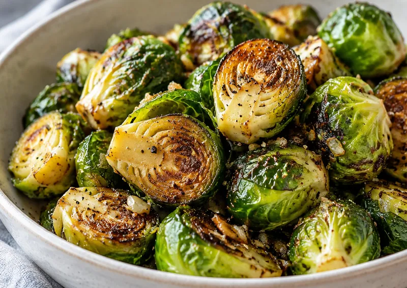 Sautéed Brussels Sprouts Recipe, ready to serve
