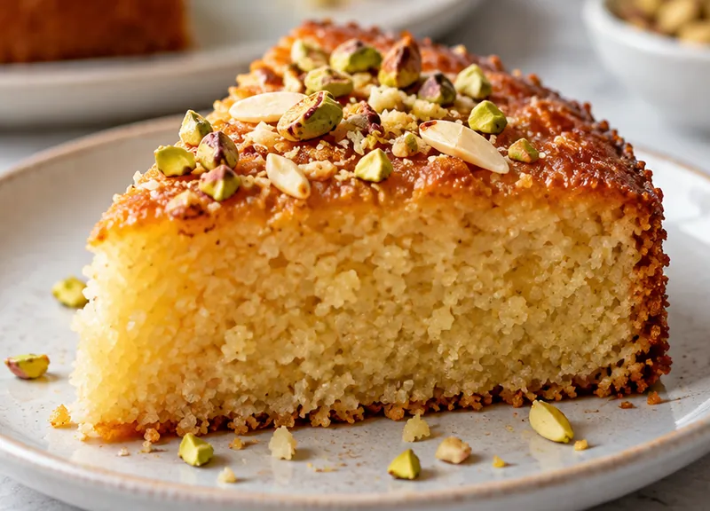 Semolina Cake Recipe, ready to serve