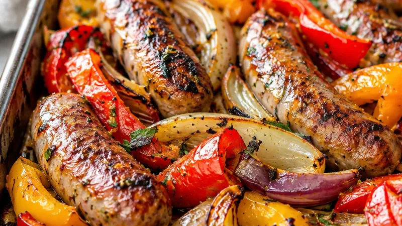 Sheet Pan Sausage and Peppers Recipe