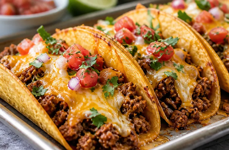Sheet Pan Tacos, ready to serve