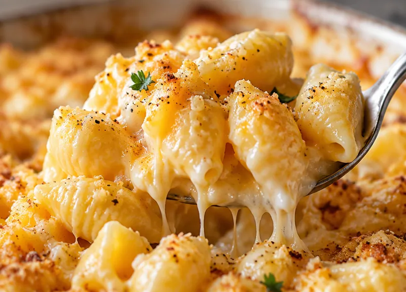 Shells and Cheese Recipe, ready to serve