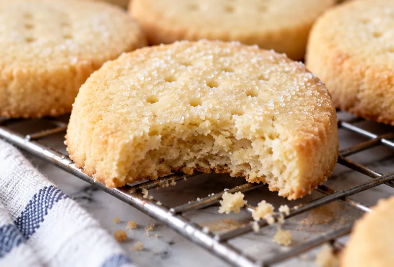 Shortbread Cookies Recipe, ready to serve