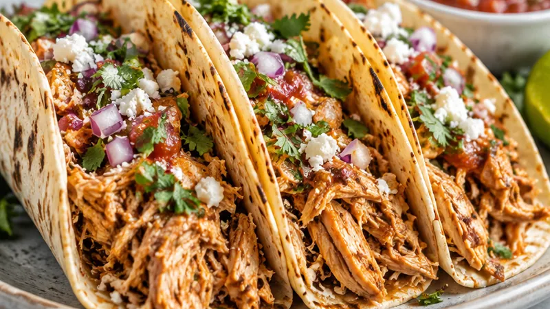 Shredded Chicken Tacos Recipe
