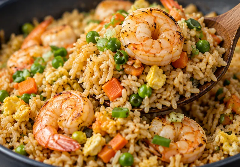 Shrimp Fried Rice Recipe, ready to serve