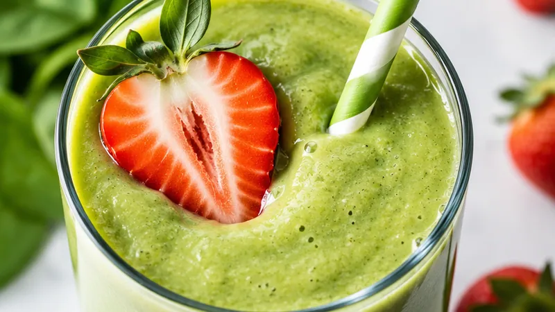 Detox Strawberry Green Smoothie