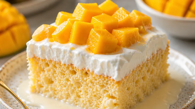Mango Tres Leches Cake