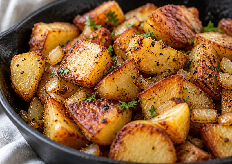 Skillet Potatoes, ready to serve