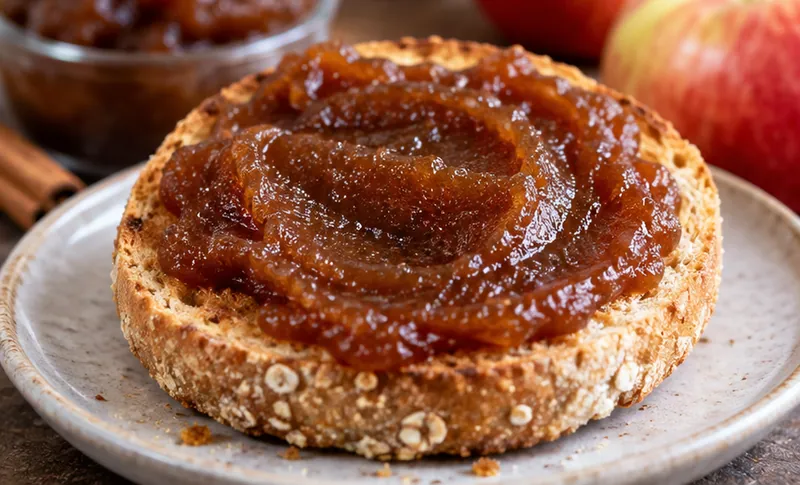 Slow Cooker Apple Butter Recipe, ready to serve