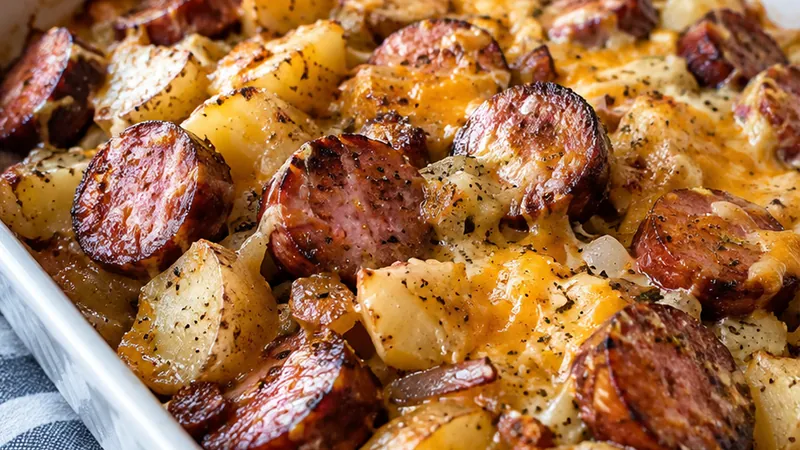 Smoked Sausage and Potato Bake Recipe